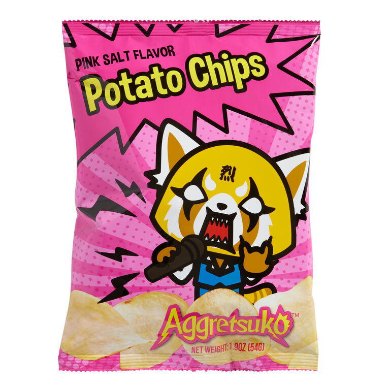Aggretsuko Potato Chips Pink Salt 54g