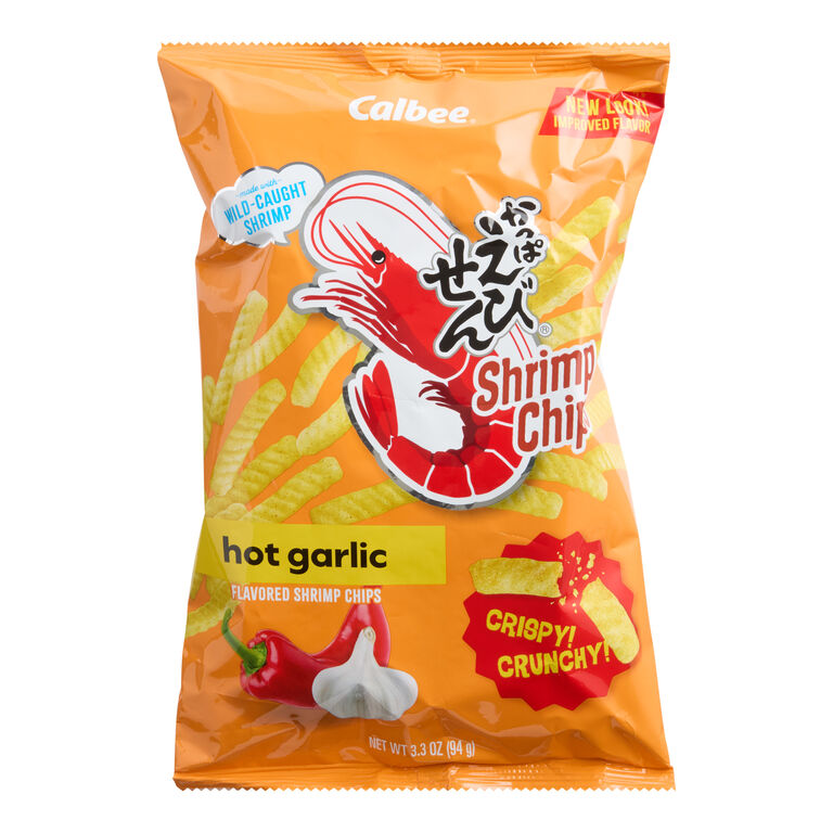 Calbee Shrimp Chips Hot Garlic 93g
