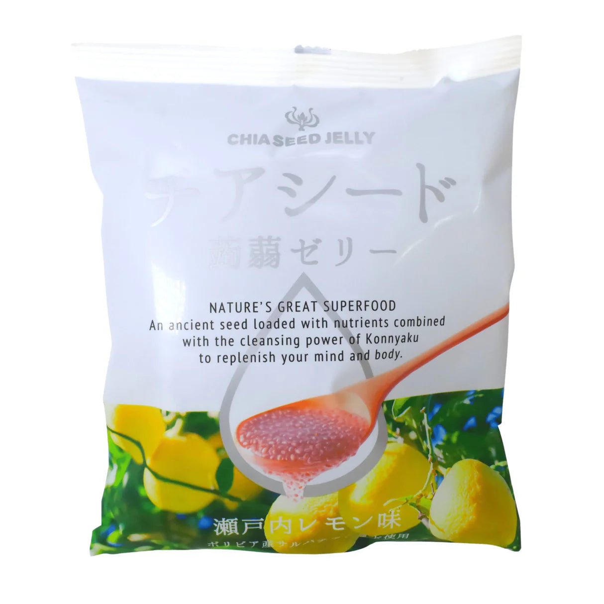 WAKASHO CHIA SEED KONNYAKU JELLY YUZU 175G