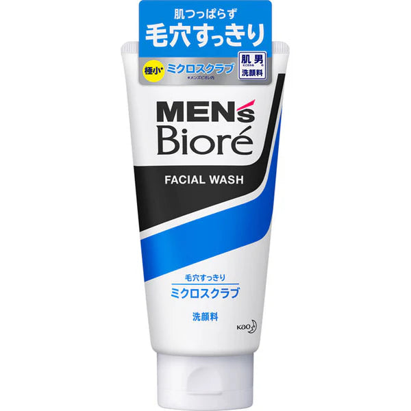 MEN'S BIORE FACIAL WASH MICRO SCRUB 130G