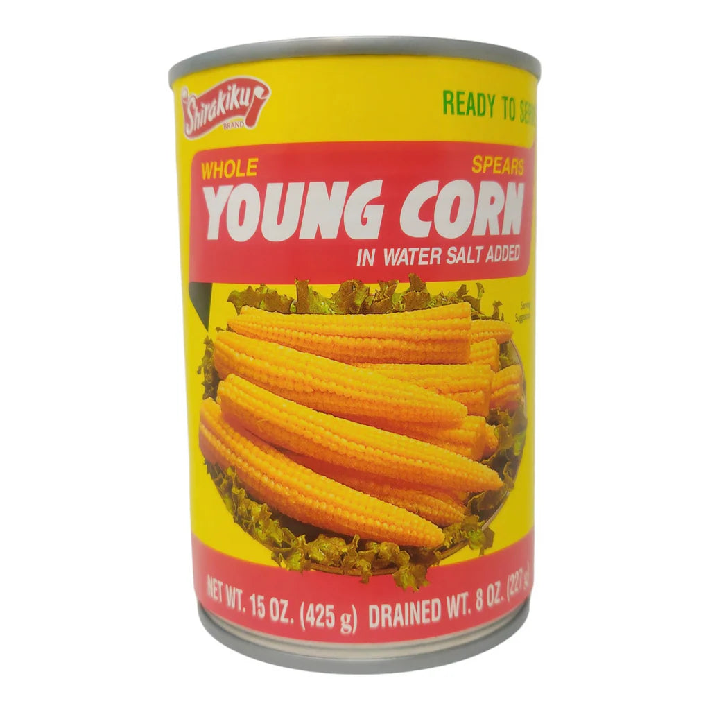 Shirakiku Young Corn Whole 225g