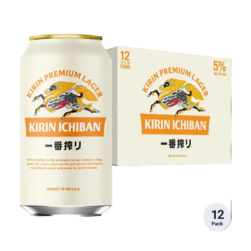 KIRIN Ichiban Beer 355ml Can - 12PK