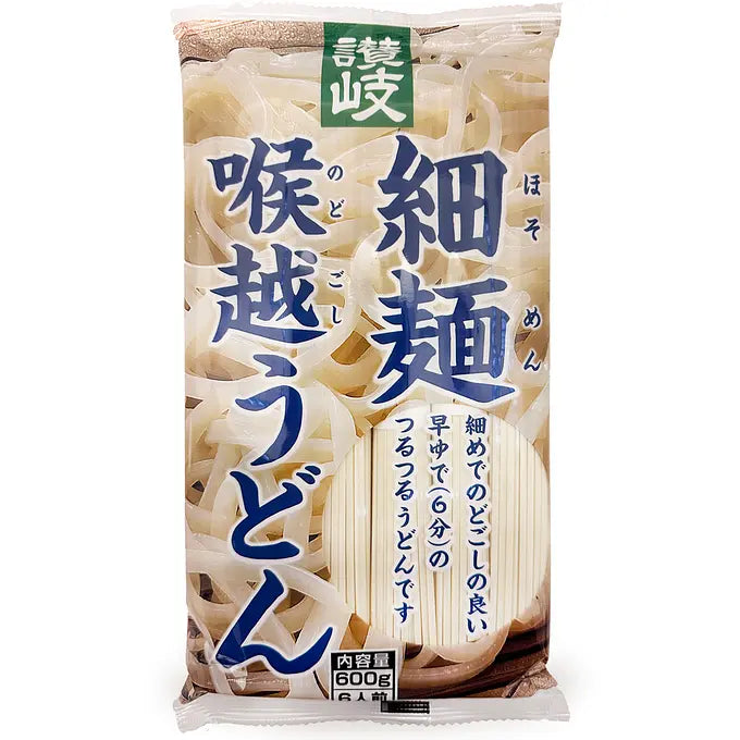 Sanuki Shisei Udon Hosomen Nodogoshi 600g