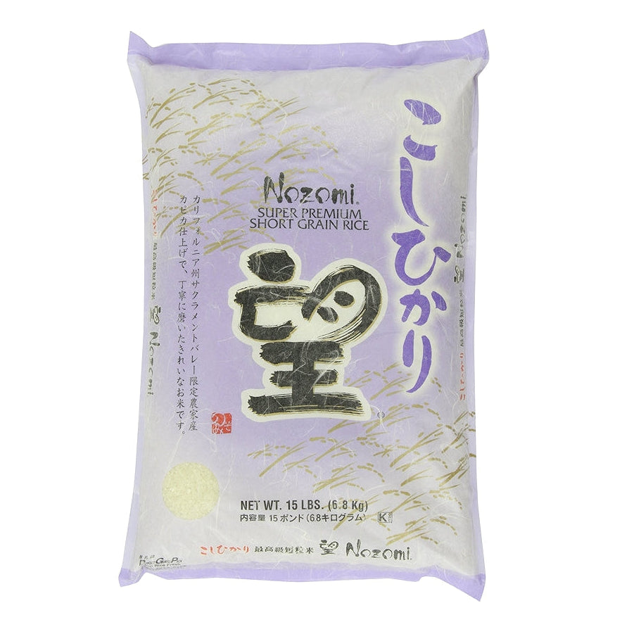 Nozomi Koshihikari Rice 15lb