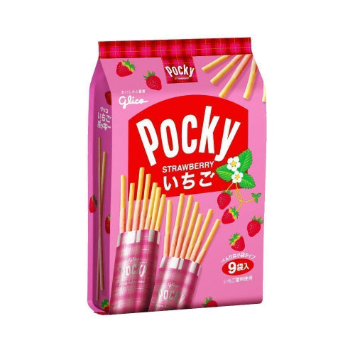 Glico Pocky Strawberry 9p 126g