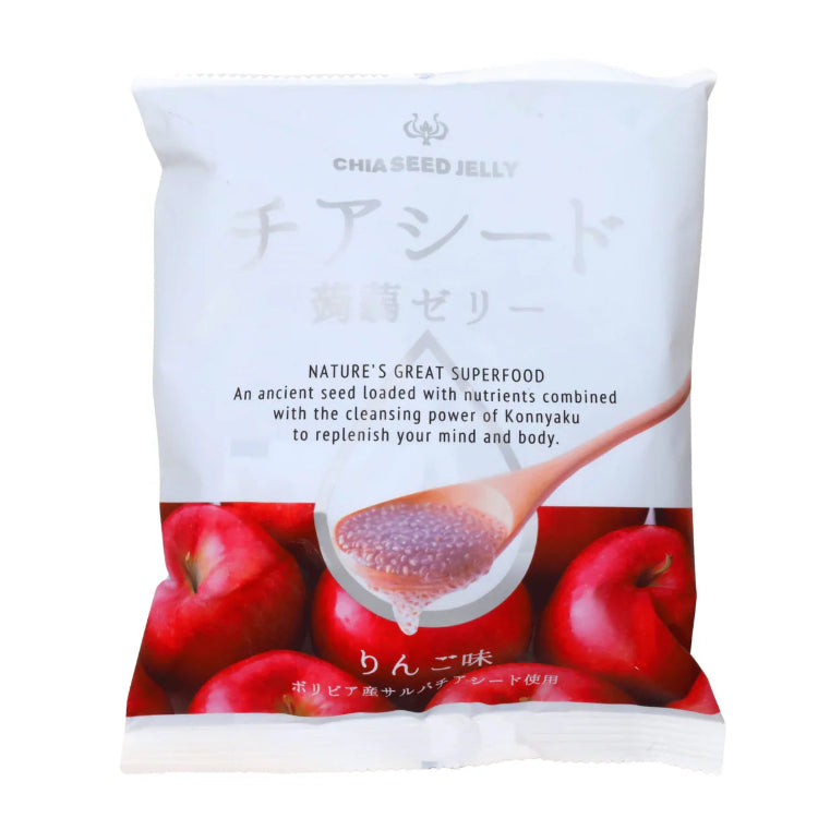 WAKASHO CHIA SEED KONNYAKU JELLY APPLE 175G