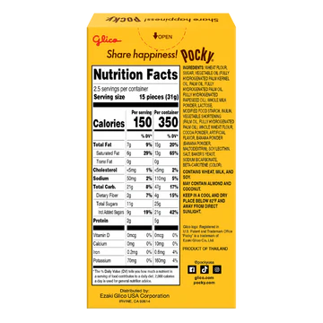 Glico Pocky Banana Biscuit Sticks 70g