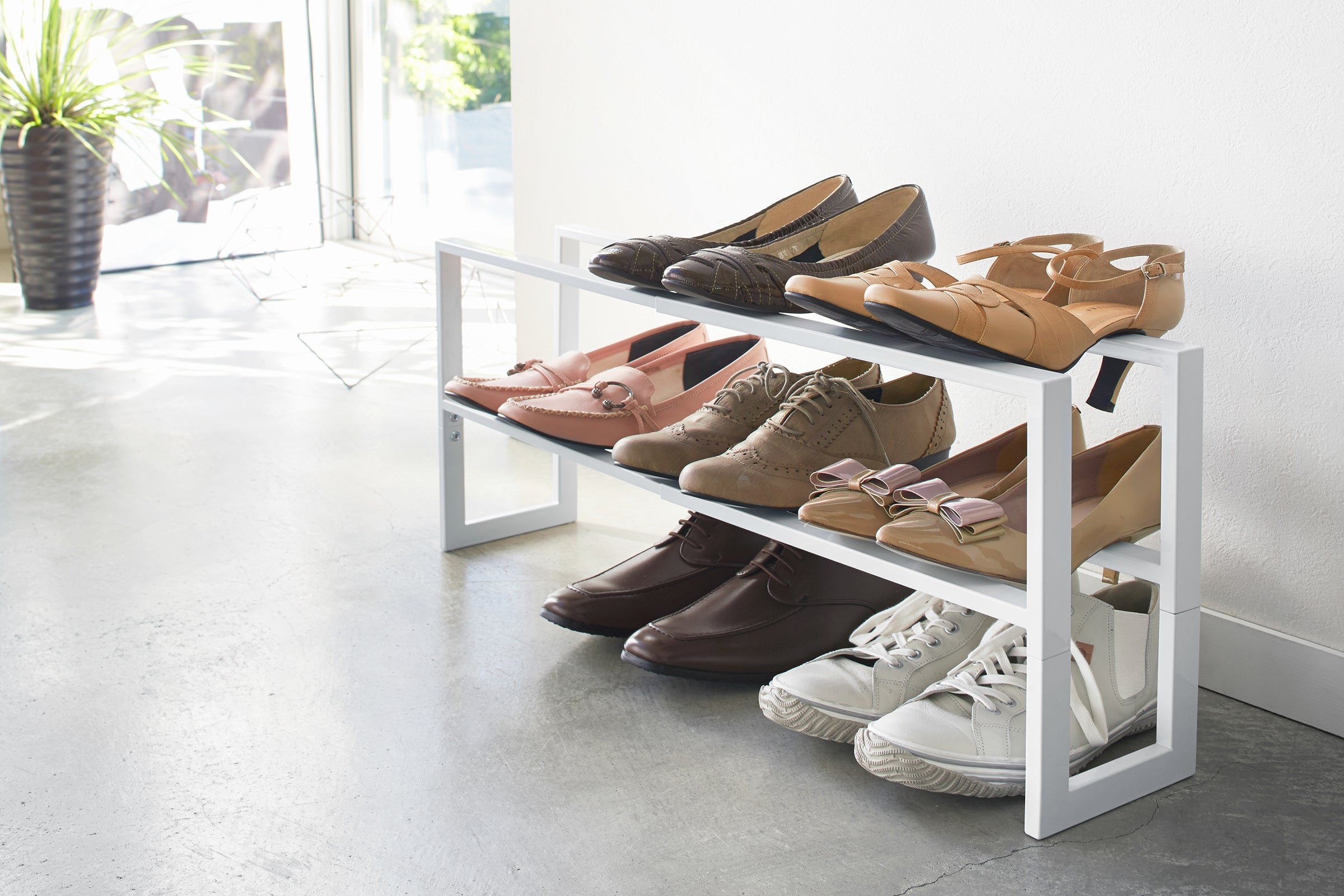 Two-Tier Expandable Shoe Rack (12