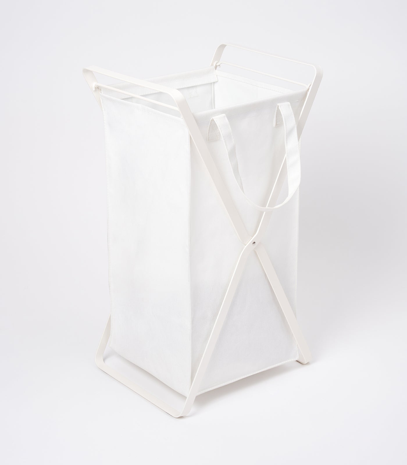 Laundry Hamper with Cotton Liner - Two Sizes - Steel + Cotton – Sunrise ...