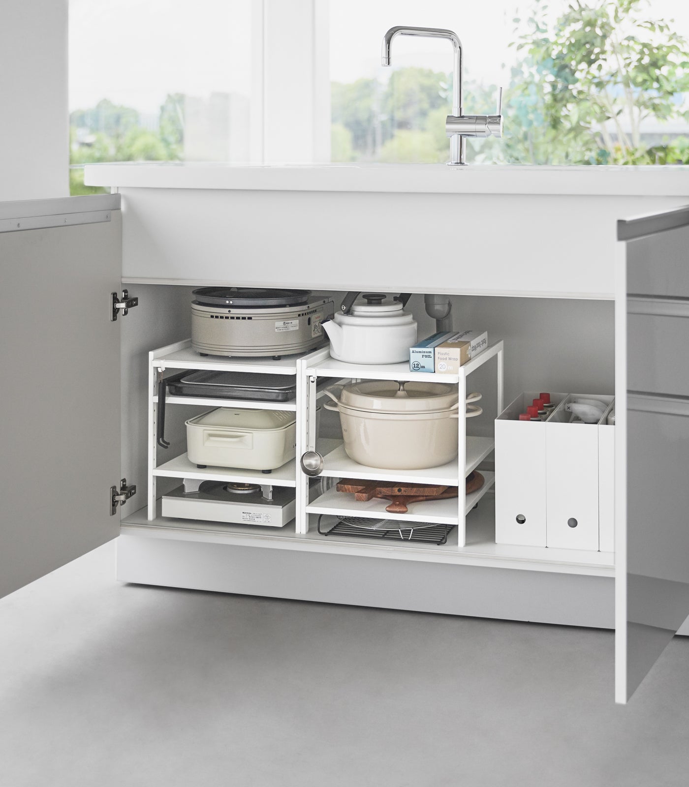Three-Tier Cabinet Storage Rack (14