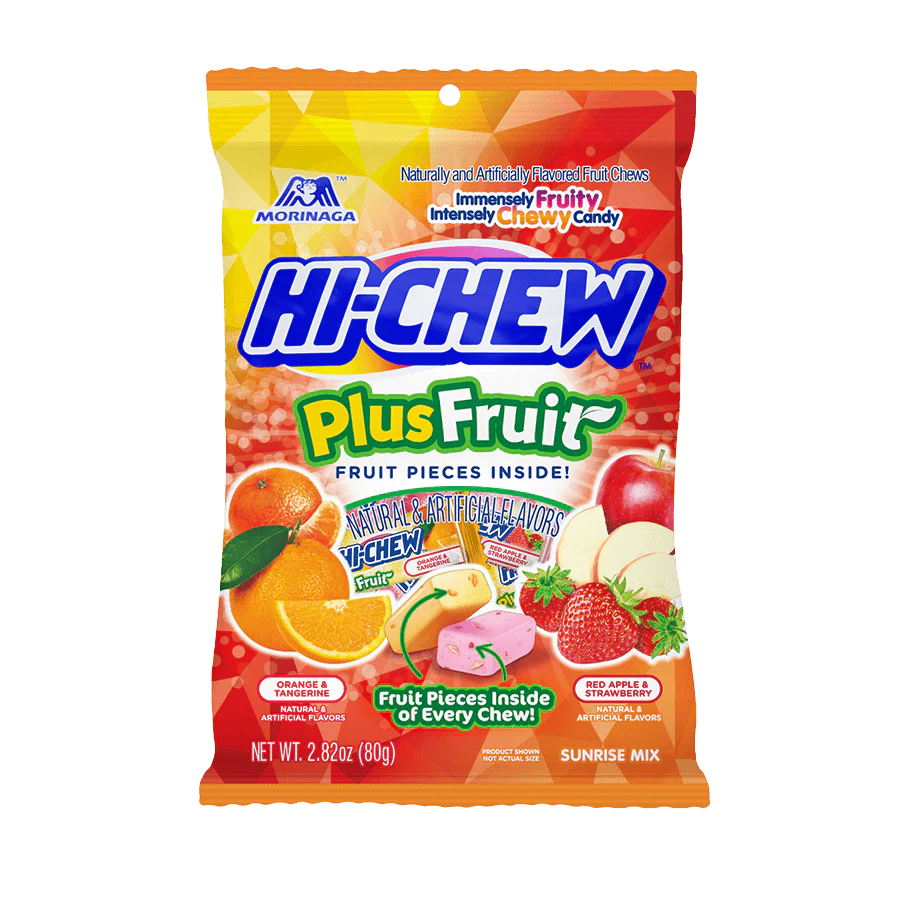 MORINAGA Hi Chew Bag Plus Fruit 90g