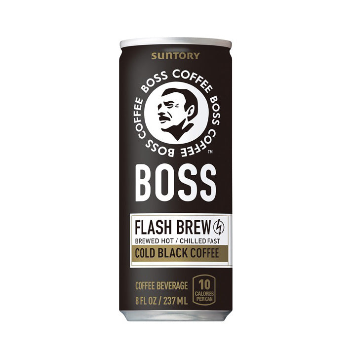 Boss Flash Brew Cold Black Coffee 237ml