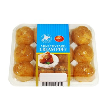 ORANGE MINI CREAM PUFF CUSTARD 108G