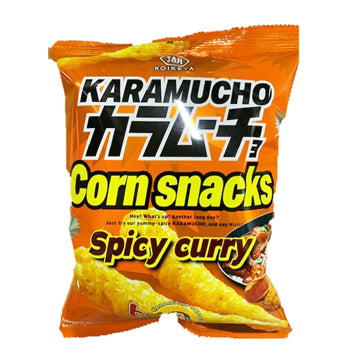 Koikeya Karamucho Corn Snack Spicy Curry 65g