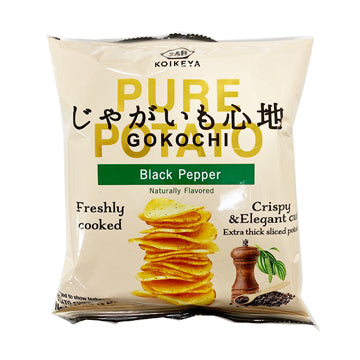Koikeya Pure Potato Gokochi Black Pepper 54g