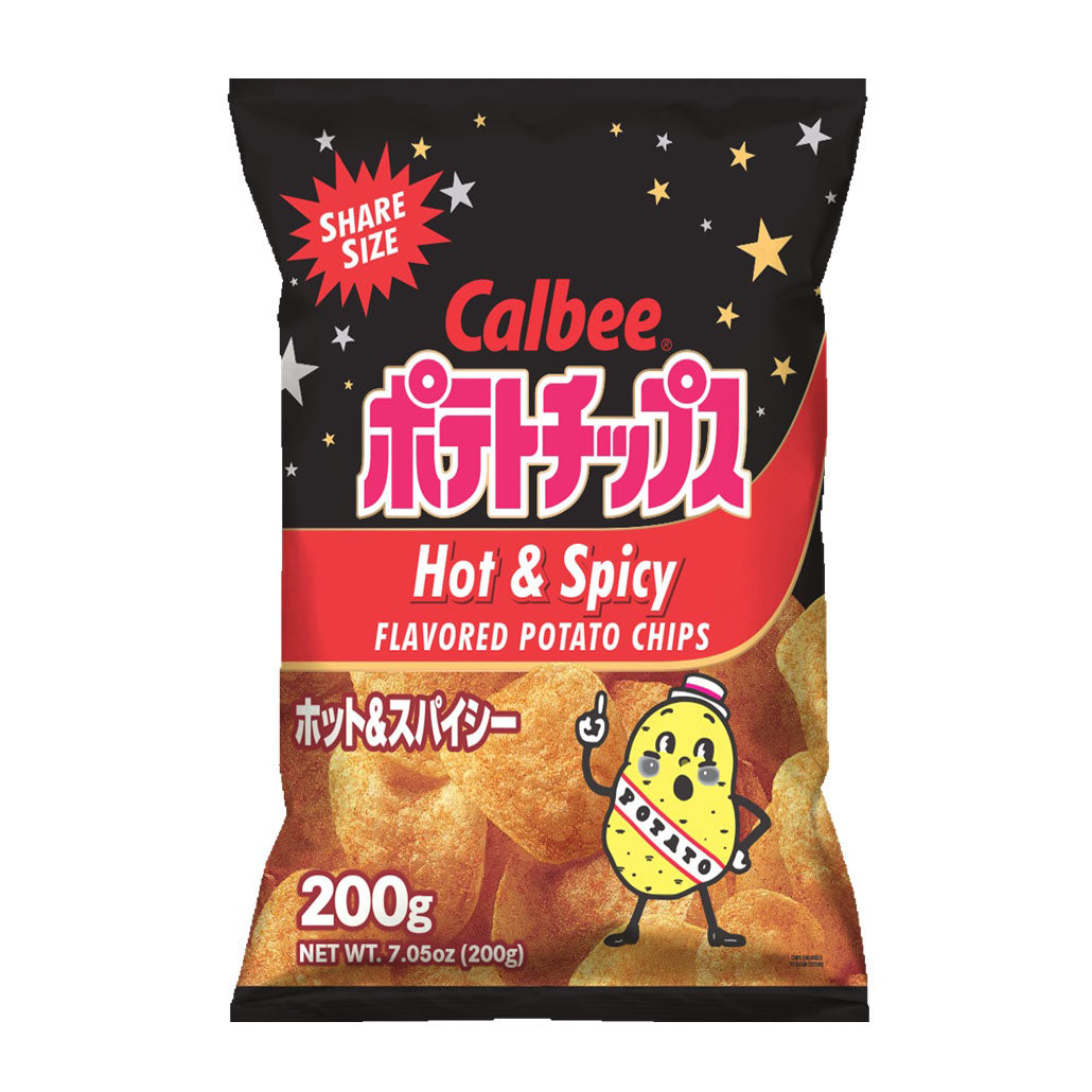 Calbee Potato Chips MEGA Hot&Spicy 200g