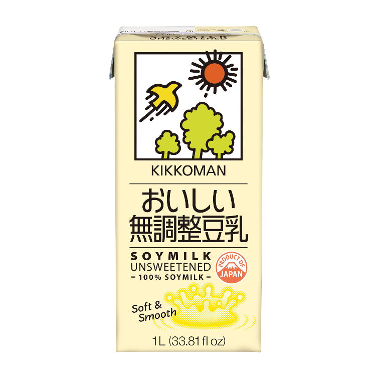 KIKKOMAN SOYMILK UNSWEETENED 1L