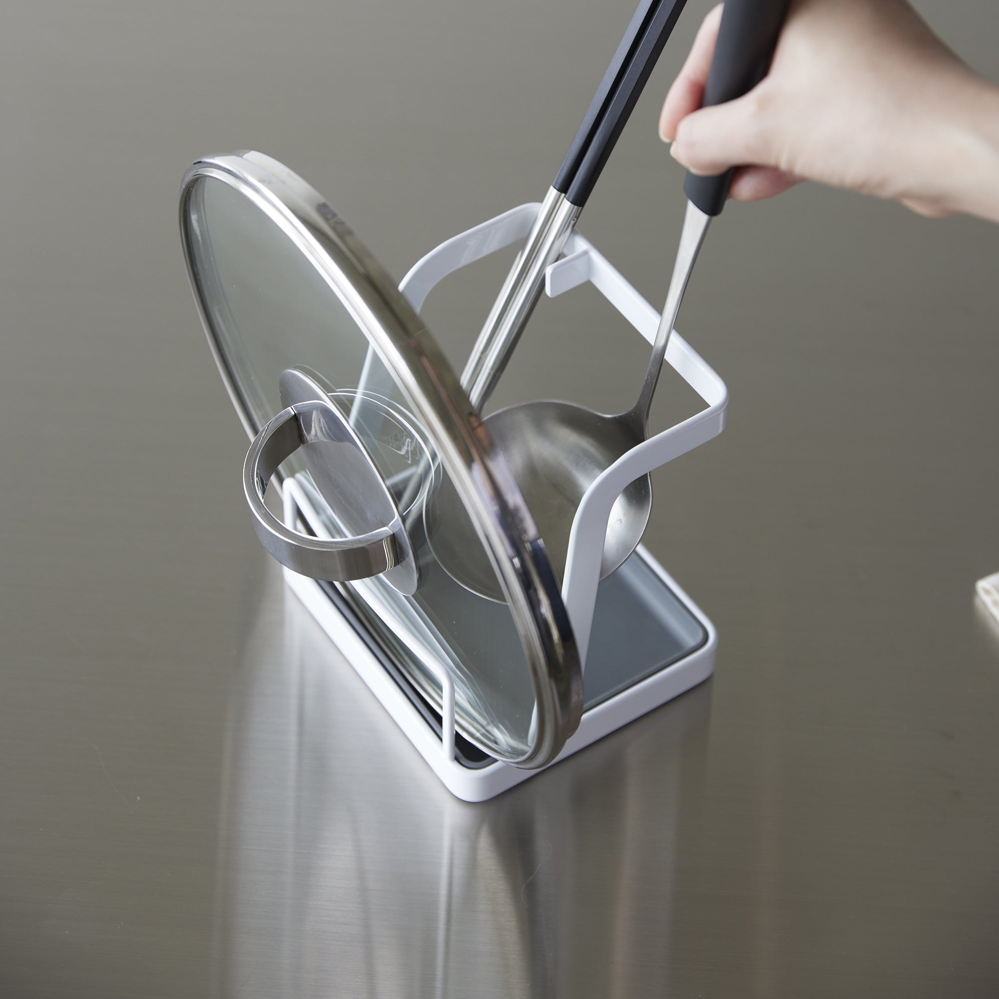 Lid & Ladle Stand - Large - Steel – Sunrise Mart Brooklyn