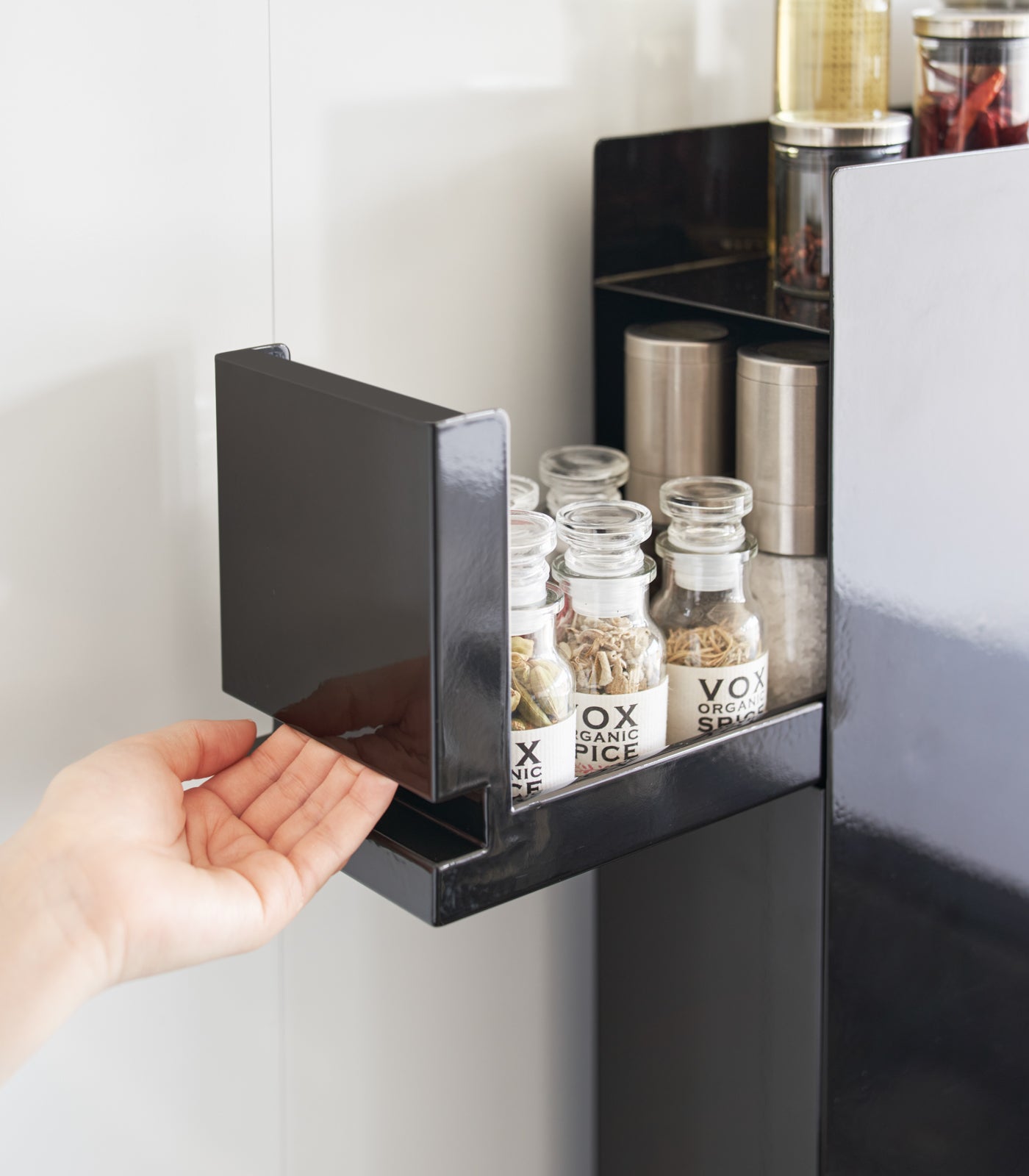 Two-Tier Sliding Drawer Seasoning Rack - Steel – Sunrise Mart Brooklyn