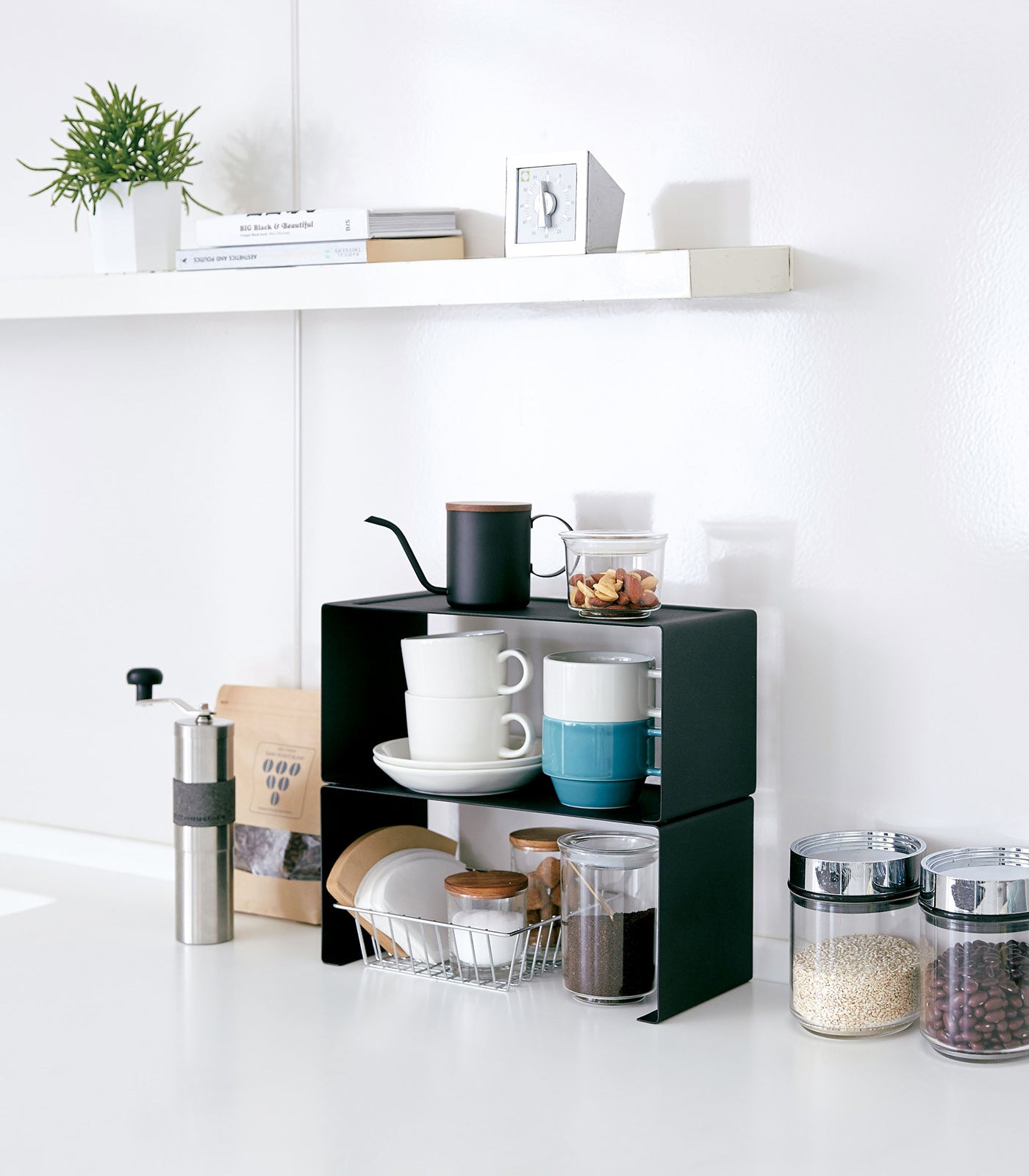 Stackable Countertop Shelf - Two Sizes - Steel – Sunrise Mart Brooklyn