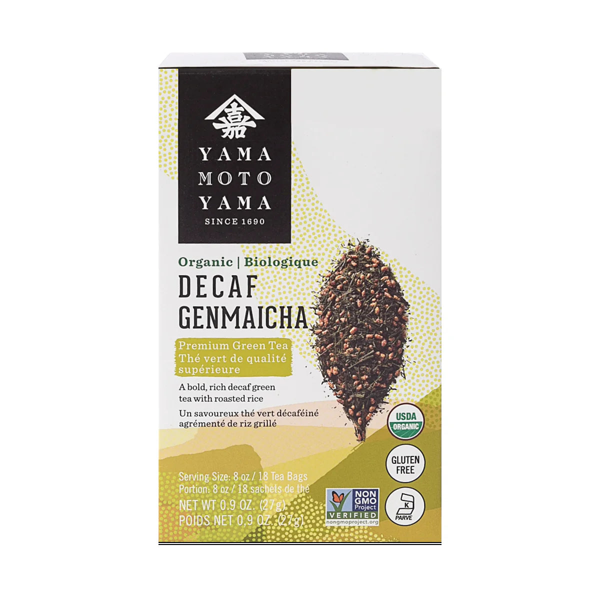 YAMAMOTOYAMA Organic Decaf Sencha Teabags 18P