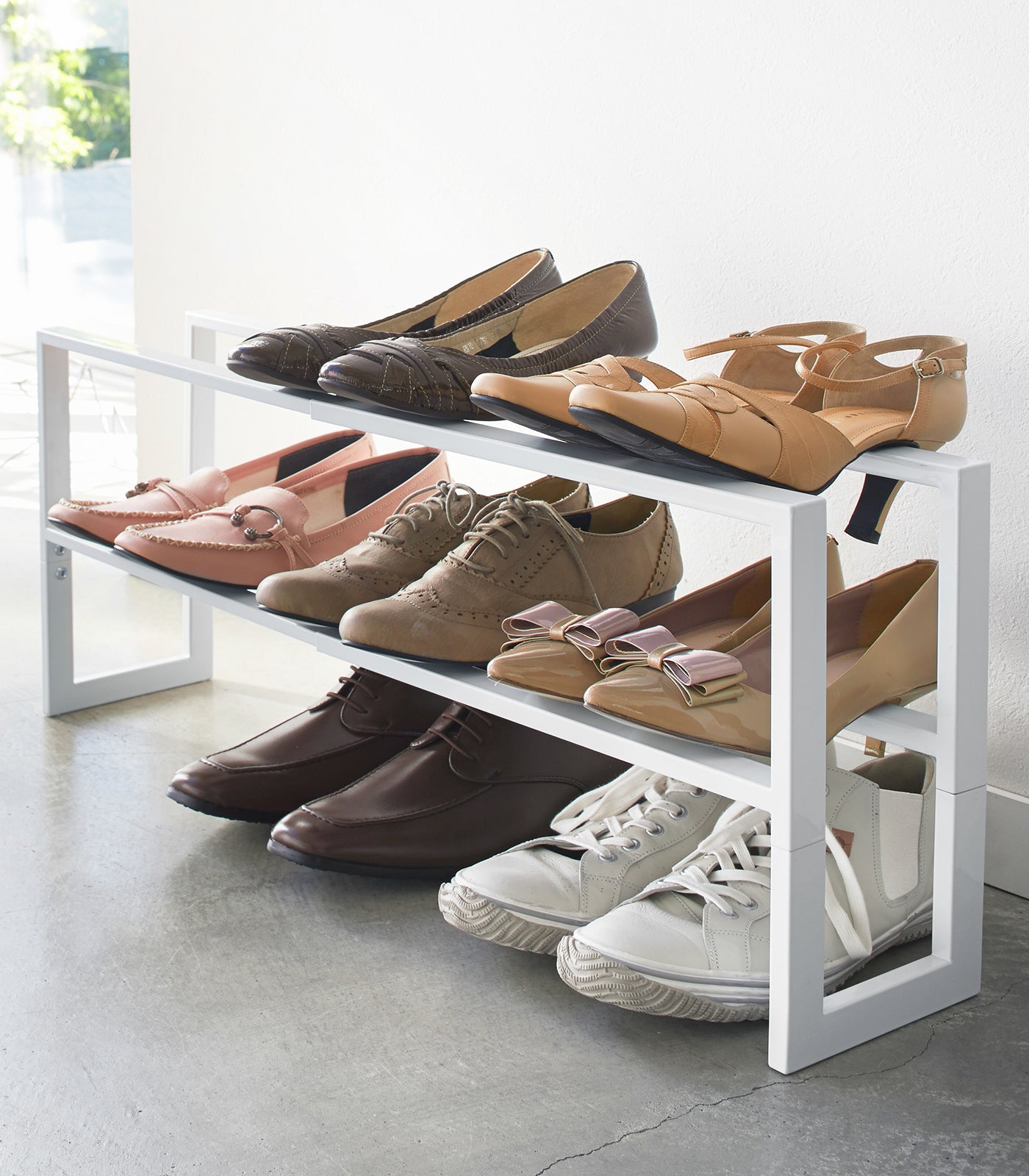 Two-Tier Expandable Shoe Rack (12