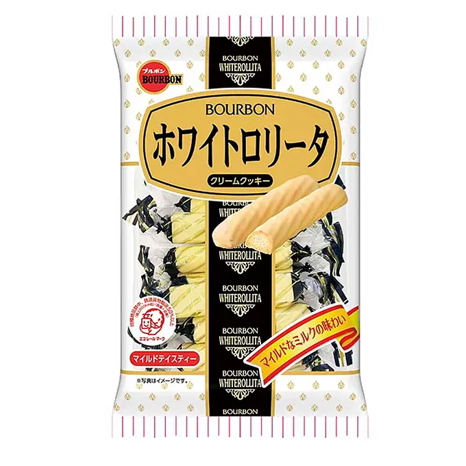 Bourbon Cookie White Rollita 99G