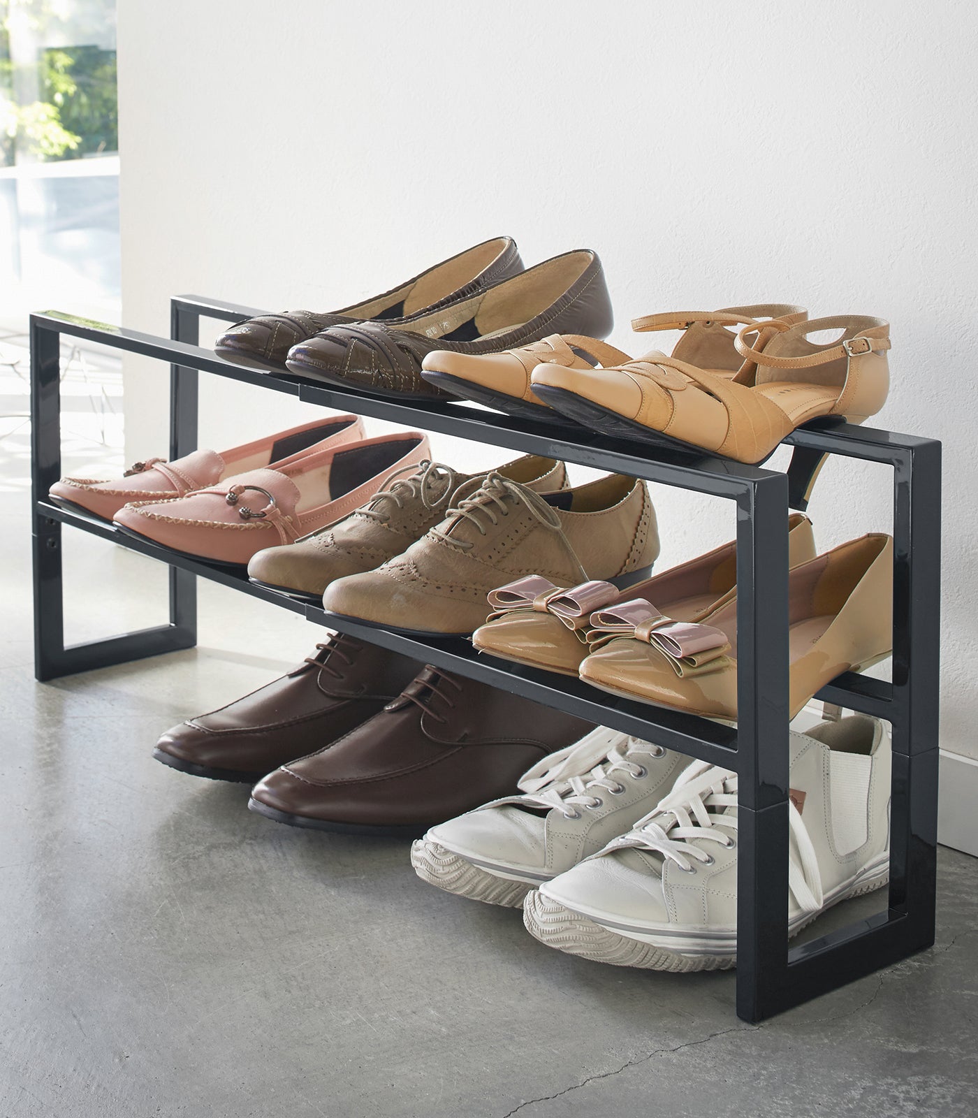 Two-Tier Expandable Shoe Rack (12