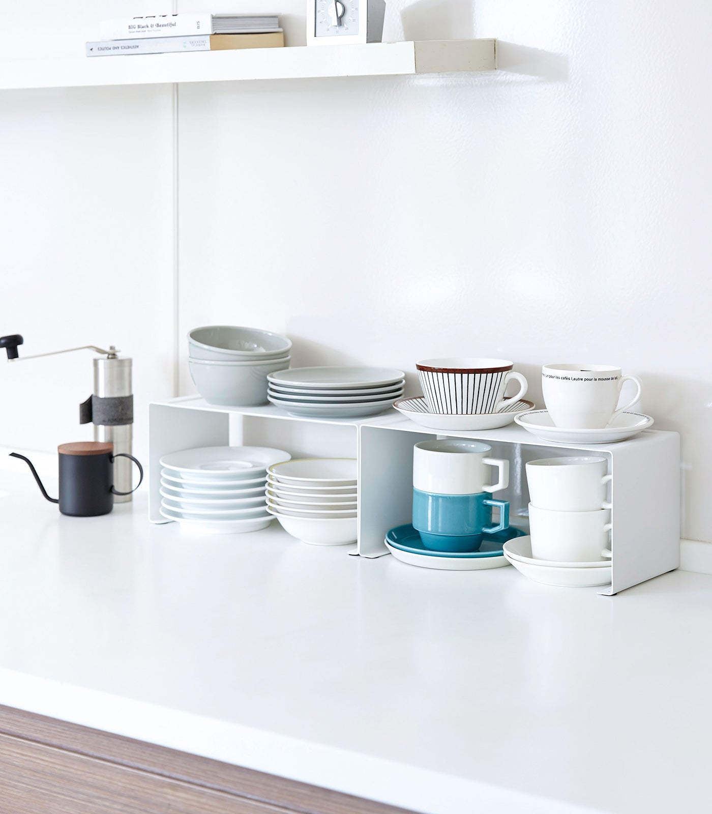 Stackable Countertop Shelf - Two Sizes - Steel – Sunrise Mart Brooklyn