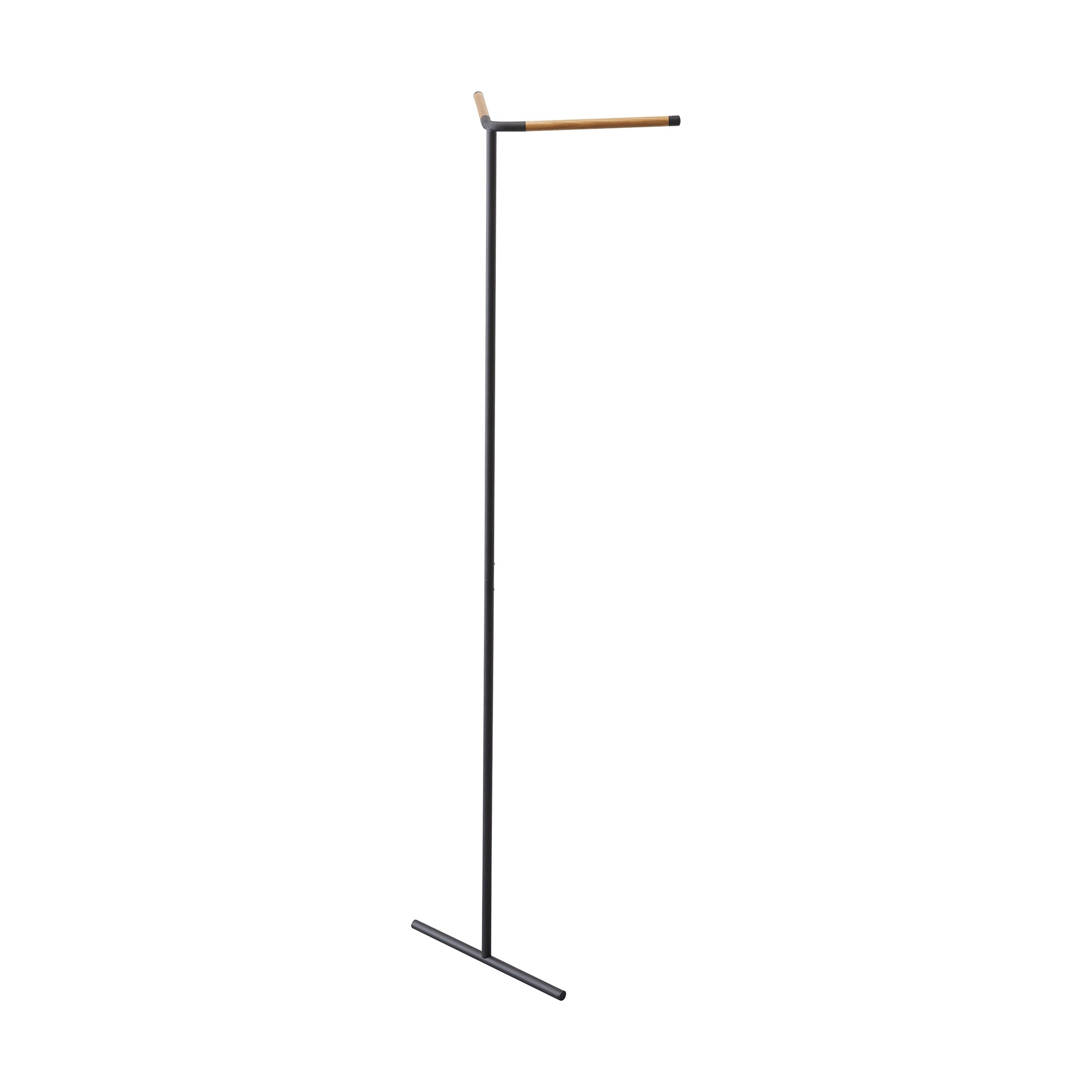 Corner Leaning Coat Hanger (63" H)  - Steel + Wood