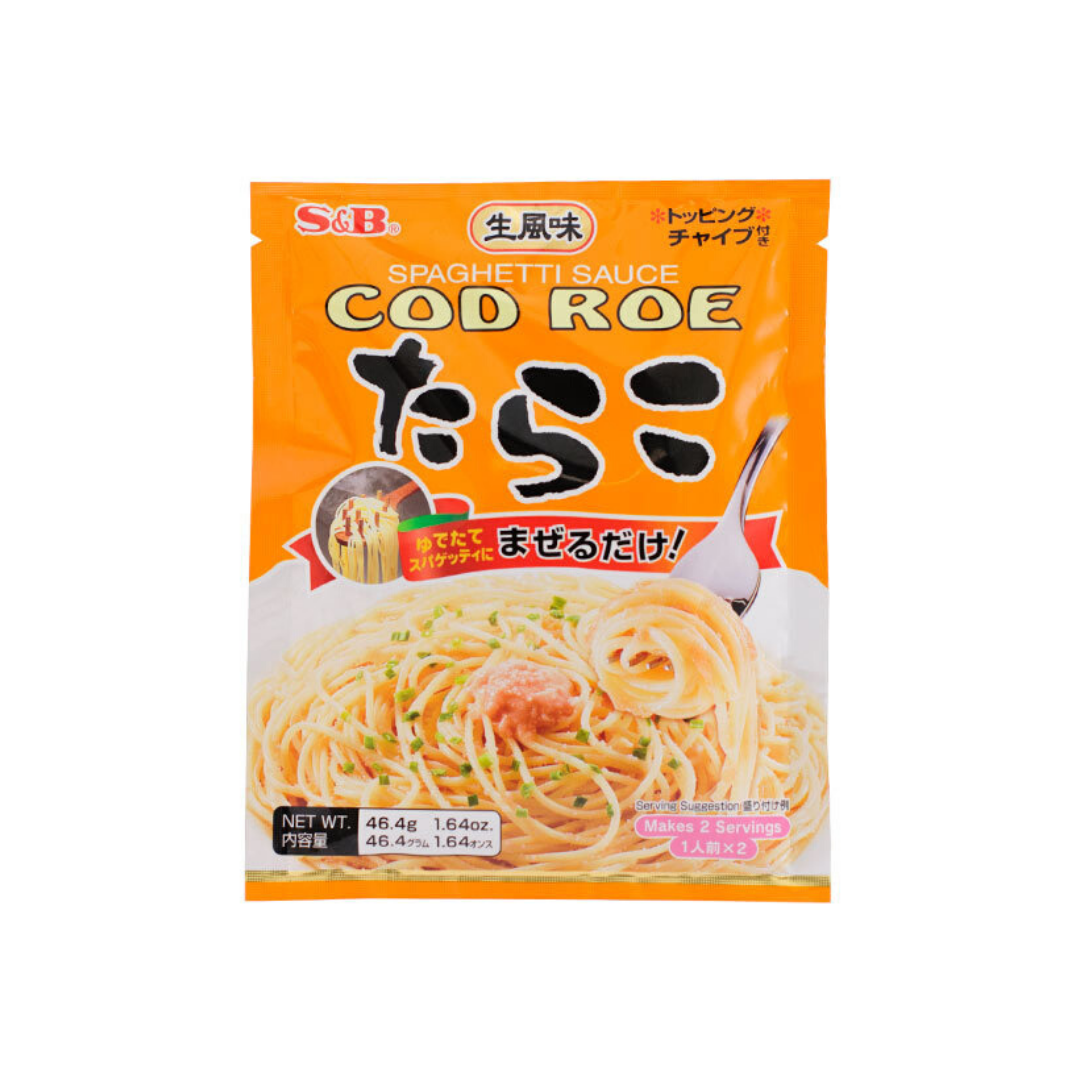 Cod Roe Spaggetini S&B Spaghetti Cod Roe (Tarako) Sauce - 52.4G – Sunrise Mart Brooklyn