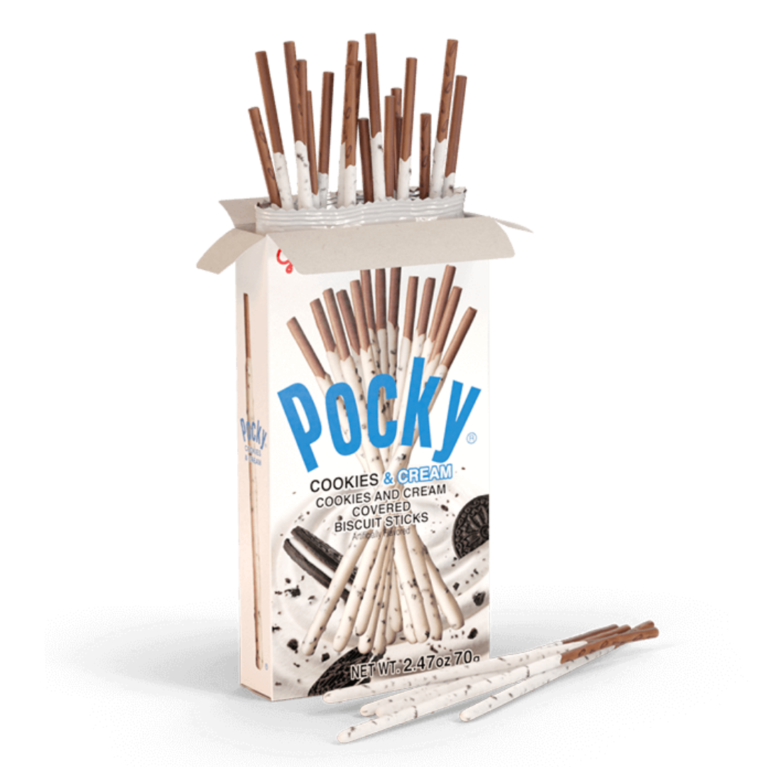 GLICO Pocky Cookies & Cream Biscuit Sticks 70g