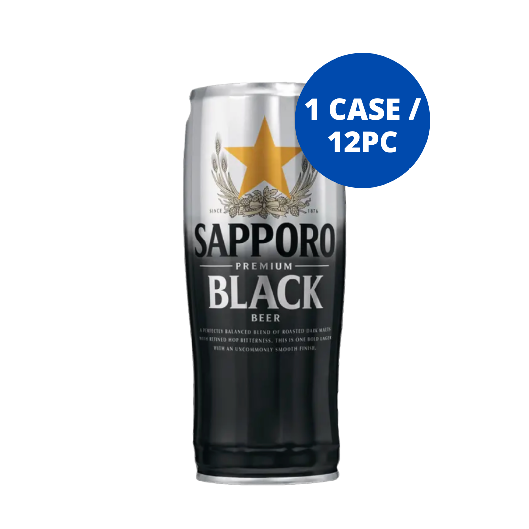 SAPPORO Premium Black Beer 650ml Can - 12PK