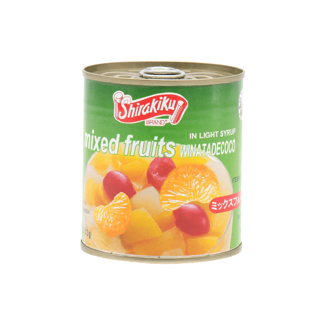 SHIRAKIKU Mixed Fruits in Light Syrup Can - 312G