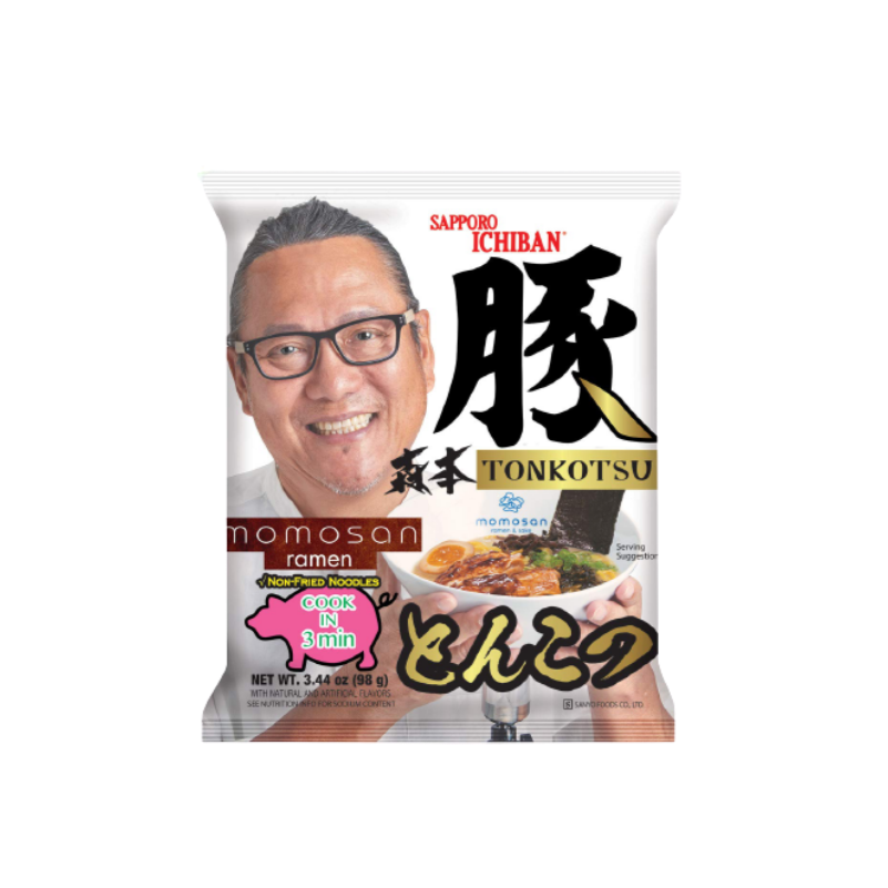 SAPPORO ICHIBAN Momosan Tonkotsu Ramen - 98G